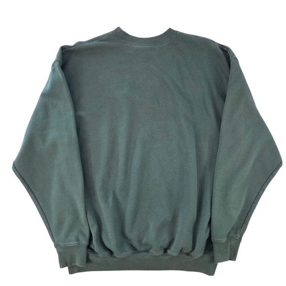 Vintage M&C Sportswear Cardinal Sweatshirt Green Pullover 1X Winter Holiday - Picture 3 of 6